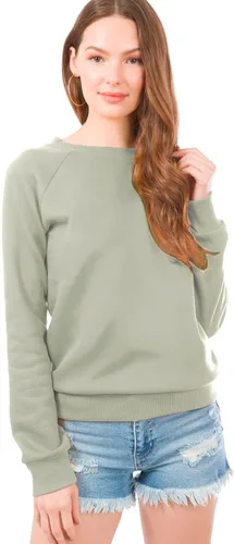 Vista 114 de Design by Olivia Sudadera básica suave y cómoda de cuello redondo para mujer, ropa de otoño