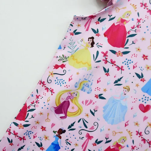 Vista 4 de WYYXXT Disfraz de princesa para niñas, vestido casual con estampado de dibujos animados