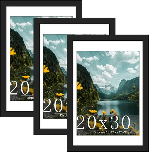 Vista 11 de Picrit Paquete de 3 portarretratos de 20 x 20 pulgadas, póster de 16 x 16 pulgadas con paspartú o de 20 x 20 pulgadas sin paspartú para montaje