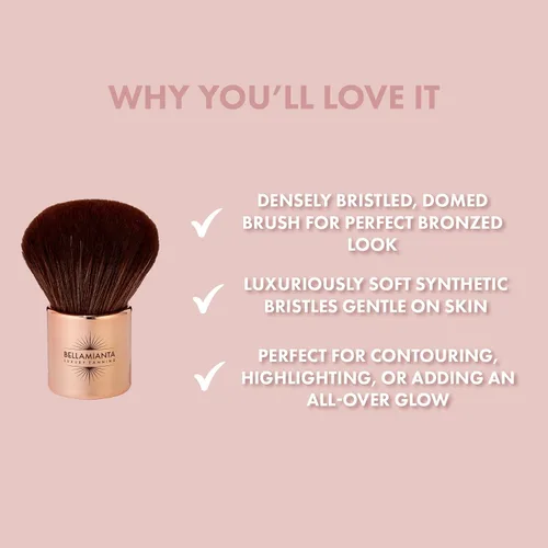 Vista 2 de Bellamianta Cepillo bronceador Kabuki de lujo