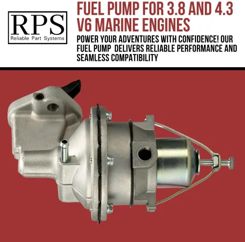 Vista 2 de BOMBA DE COMBUSTIBLE 3.8, 4.3 V6 MARINO. REEMPLAZA MERCURY MERCRUISER 862077A1 y 41141A2. OMC 509408. MCM 175, 185, 205 y 4.3L/LX BRIDA ID M60315