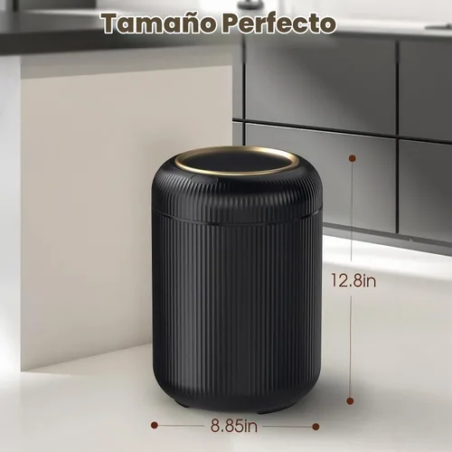Vista 7 de Procade - Basurero automático sin contacto para baño, cubo de basura con sensor de movimiento, basurero inteligente de 3 galones / 11 L para oficina