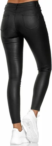 Vista 7 de Pantalones de entrenamiento para mujer leggings de fitness cintura alta pantalones ajustados con botones sólidos pantalones de yoga para hombre sexy