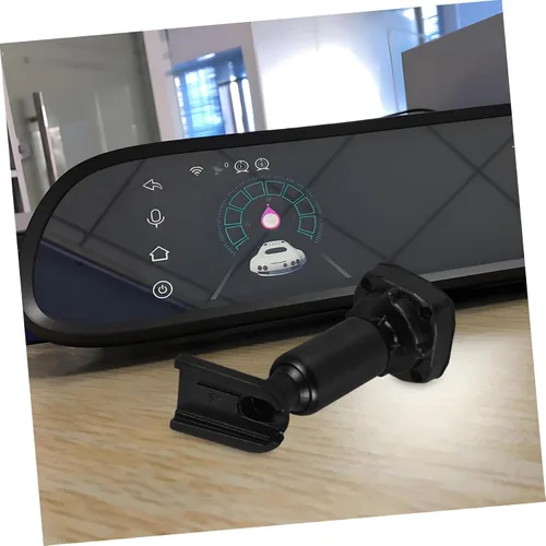 Vista 5 de PRETYZOOM Soporte de montaje en espejo retrovisor para cámara de salpicadero, accesorio interior ajustable del vehículo con base de consola central