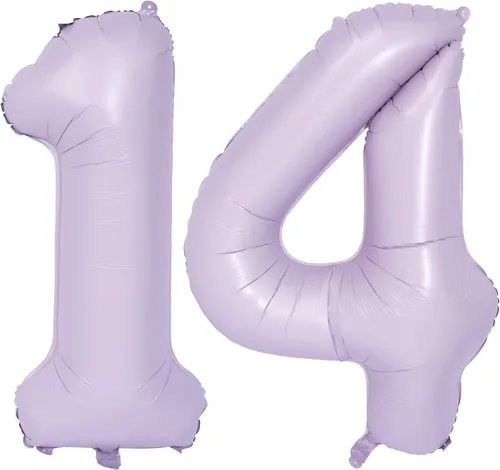 Vista 90 de Globos de 40 pulgadas con números de caramelo, papel de aluminio de helio, globos de látex de Mylar para fiesta de cumpleaños, decoración digital 0