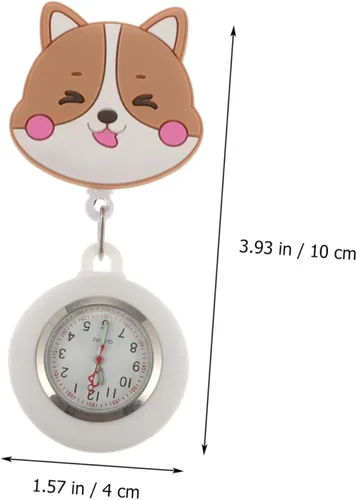 Vista 8 de NOLITOY 2 pcs Nurse Pocket Watch Hanging Nurse Watch Pocket Watches for Men Animal Nurse Watch Nurse Watches for Women Clip Nurse Watch Vet tech fob