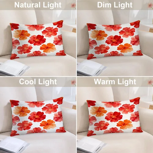 Vista 339 de Batmerry Autumn Pumpkin Templeton Throw Pillow Covers, Green Leaves Paths Forests Decorative Pillow Covers Digital Printing Blended for Couch Sofa