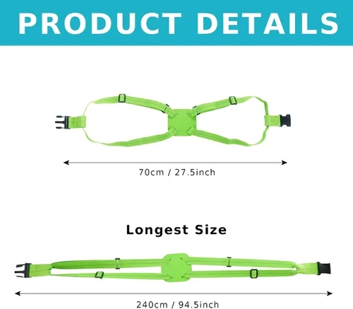 Vista 5 de Travelkin - Correas de equipaje elásticas para maletas, bolsa de viaje, cinturón elástico para equipaje de mano