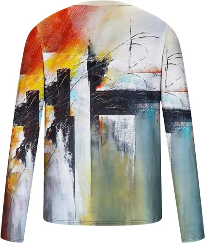 Vista 5 de Camisetas para hombre, con estampado divertido, casual, holgadas, cuello redondo, ajuste muscular, gimnasio, entrenamiento, atlética, 2023