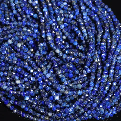 Vista 27 de 180 piezas 2mm Cuentas de piedras preciosas de turquesa africana natural facetada redonda suelta para hacer joyas