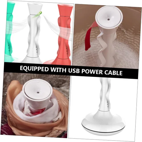 Vista 3 de Lavadora de turbina portátil USB ultrasónico mini máquina de lavandería para viajes uso doméstico vibración de alta frecuencia para limpieza