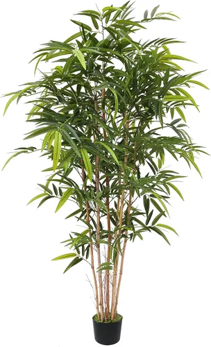 Vista 9 de LOVMOR Árbol de olivo artificial de 7.8 pies, olivo sintético extra largo para decoración moderna del hogar, oficina, sala de estar, piso