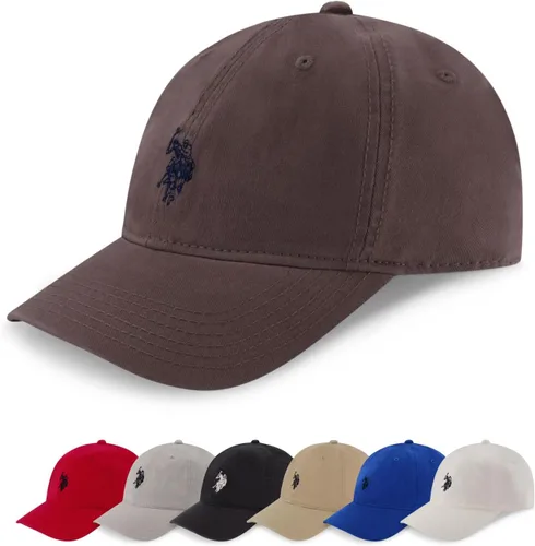 Vista 9 de U.S. Polo Assn. Gorra de béisbol, sombrero ajustable de papá 100% algodón con pequeño logo de pony Negro