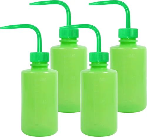 Vista 22 de Paquete de 4 botellas de lavado de tatuajes con difusor de chorro de agua (negro, 5.1 fl oz)