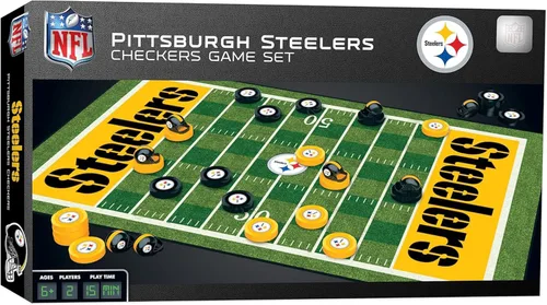 Vista 14 de MasterPieces NFL Los Angeles Rams Juego de mesa de damas, 13 x 21 pulgadas