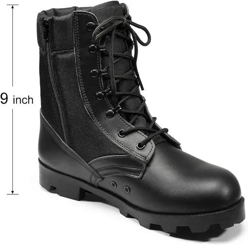 Vista 5 de KaiFeng Botas militares tácticas militares para hombres Botas de selva ligeras