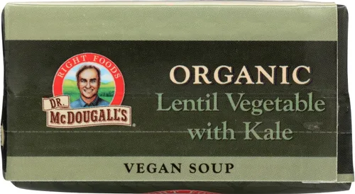 Vista 5 de Dr. Mcdougall's Sopa orgánica de verduras de lentejas, 18 onzas