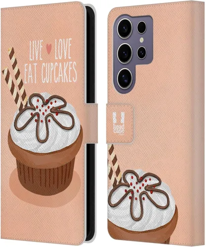 Vista 275 de Head Case Designs Assortment Cupcakes Happiness Leather Wallet Case Compatible with Samsung Galaxy A07 4G Surtido