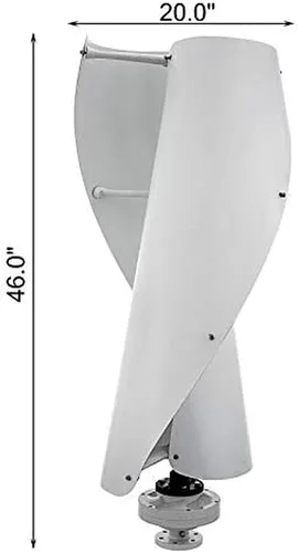 Vista 2 de Generador de turbina de energía eólica en espiral, 8000 W, turbina eólica de 12 V/24 V, espiral de eje vertical, generador de turbina eólica, molino