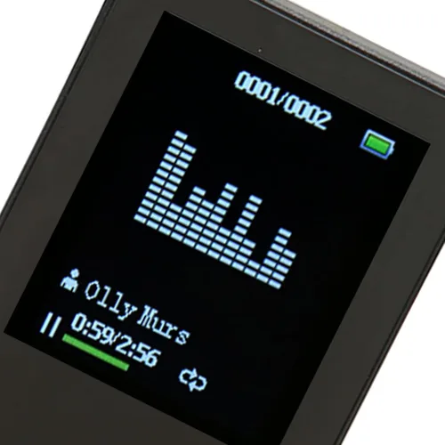 Vista 9 de Reproductor MP3 8G con Bluetooth, pantalla de 1.8 pulgadas, reproductor de música ultra delgado con reproducción de video, reducción de ruido, Negro
