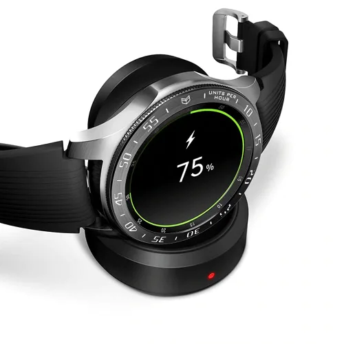 Vista 5 de AISPORTS Bisel Styling Compatible con Samsung Galaxy Watch 1.811 in Bisel Anillo Cubierta Adhesiva Anti Scratch Protección Acero Inoxidable Bisel