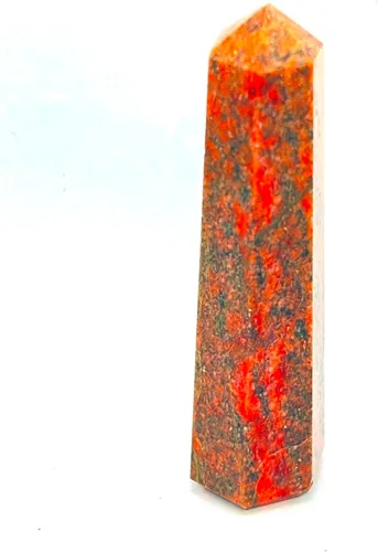 Vista 34 de WholesaleGemShop - Torre de obelisco de piedras preciosas de 3 pulgadas, faceta gigante, cristal de roca de Aura Rock Natural pulido Earth Wand