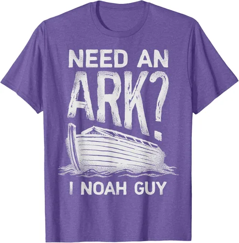 Vista 11 de Need an Ark I Noah Guy Funny Christian Men Women Pun Humour T-Shirt Negro