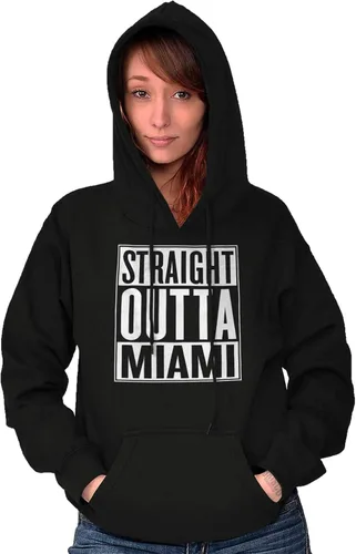 Vista 5 de Classic Teaze Straight Outta Miami Florida Souvenir Sudadera con capucha Mujeres Hombres