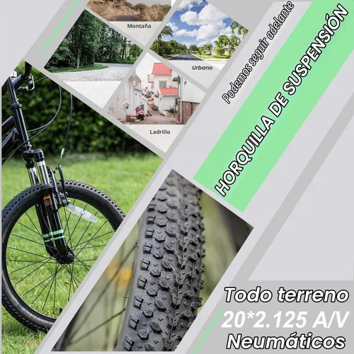 Vista 4 de AVASTA Bicicleta de montaña para niños grandes de 20 pulgadas de Govet Negro