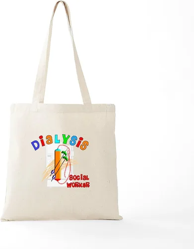 Vista 5 de CafePress Dialysisisabigpain - Bolsa de lona natural, bolsa de compras de tela, Caqui