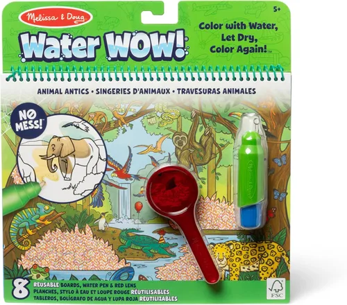 Vista 12 de Melissa & Doug On the Go Water Wow! Almohadilla de actividades reutilizable de lujo para revelar agua – Around Town