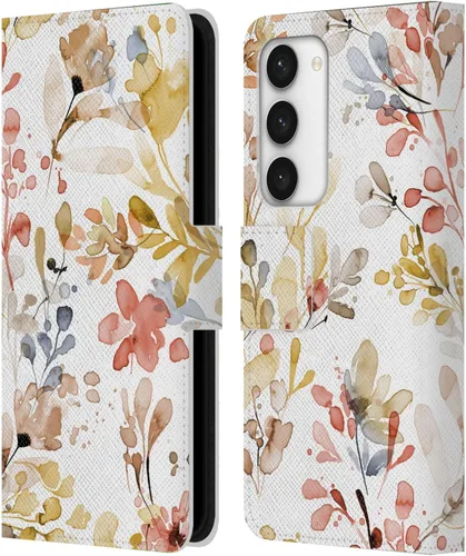 Vista 259 de Head Case Designs Officially Licensed Ninola Beige Wild Grasses Leather Wallet Case Compatible with Samsung Galaxy A07 4G