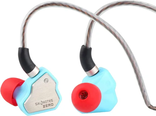 Vista 11 de Linsoul 7Hz Salnotes Zero HiFi 10mm controlador dinámico auricular que se ajusta al oído IEM con diafragma compuesto de metal, placa frontal