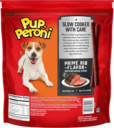 Vista 8 de Pup-Peroni Prime Rib - Golosinas para perros con sabor a costilla, bolsa de 38 onzas (paquete de 4)