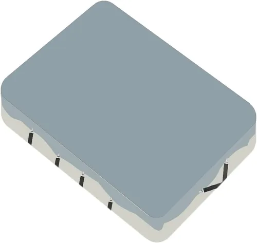 Vista 5 de Correas de sábanas ajustables entrecruzadas para mantener tu cama ordenada (negro)