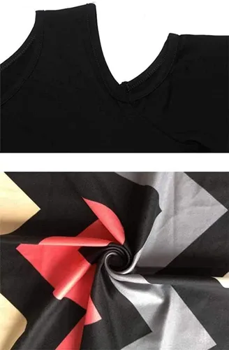 Vista 6 de Kancystore - Vestido largo de manga corta con hombros descubiertos y bolsillos para mujer
