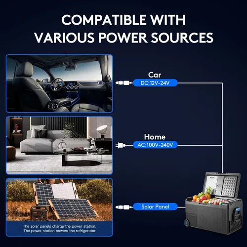 Vista 8 de BODEGACOOLER Refrigerador de Coche de 12 Voltios, Congelador Portátil con Control de Aplicación WIFI, Refrigerador de Coche de 40 Cuartos de Galón