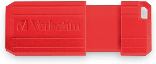 Vista 5 de Verbatim Pinstripe - Unidad flash USB 2.0 tipo A de 128 GB, rojo y azul, paquete de 2 unidades (70391)