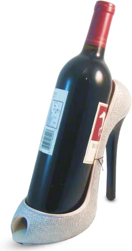 Vista 2 de Soporte para botellas de tacón alto, plateado