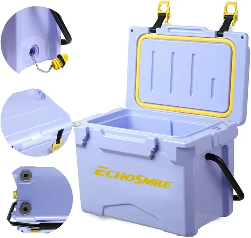 Vista 3 de EchoSmile 12/18/25 Quart Rotomolded Hard Cooler