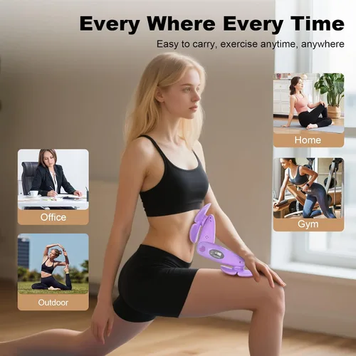 Vista 5 de Thigh Master, Pelvic Floor Exercise Devices,Inner Thigh Exerciser,Silicone Oil Container Heart Shape 17ml Non-Stick Concentrate Jar for Wax