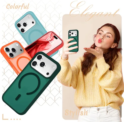 Vista 1259 de Funda para Google Pixel 10 Pro XL, cubierta magnética mate, color negro Fit for MagSafe, Screen Protector included, Shockproof Military Grade