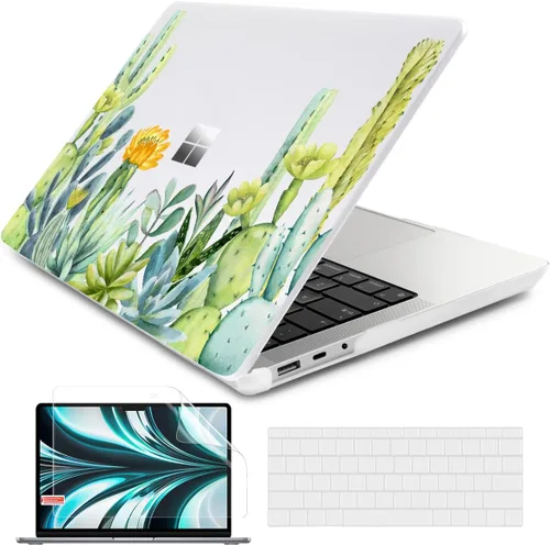 Vista 20 de Batianda Funda personalizable para portátil Microsoft Surface 5 4/3 de 13,5 pulgadas con reposamanos Alcantara modelo 1950/1867, carcasa rígida
