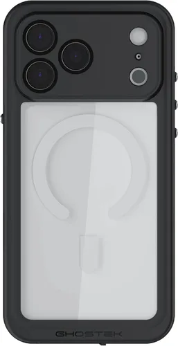 Vista 65 de Ghostek NAUTICAL funda delgada para iPhone 14 Plus a prueba de golpes impermeable con protector de pantalla y imán MagSafe con carga inalámbrica