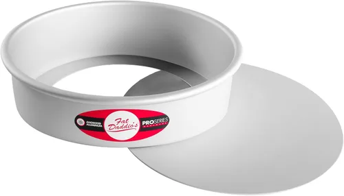 Vista 30 de Molde para tarta redondo de aluminio anodizado Fat Daddio con base extraíble