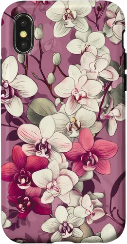 Vista 5 de Orchid Flowers Purple Pink Floral Case for iPhone 17