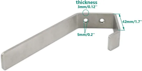 Vista 3 de Ganchos de pared de acero inoxidable para colgar toallas, sombreros, llaves, plantas, ganchos de metal resistentes para colgar en la pared
