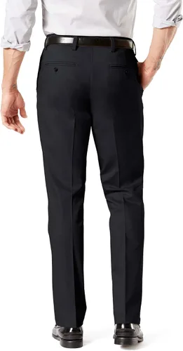 Vista 3 de Dockers - Pantalón de algodón elástico para hombre, ajuste recto, color caqui