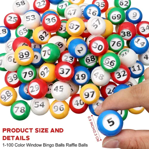 Vista 4 de Poen Juego de Lotería Bingo de 101 Piezas Incluye Jaula de 12 Pulgadas Números 1-100 Pelotas de Ventana de 0.9 Pulgadas Rifa para Noche