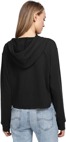 Vista 5 de MakeMeChic - Sudadera de manga larga casual, con capucha y de longitud corta, para mujer